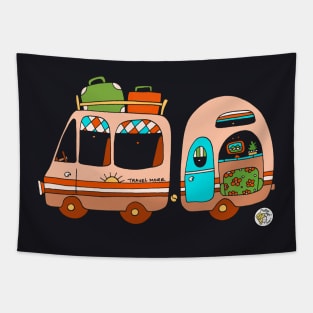 Vintage Van and Caravan! Tapestry