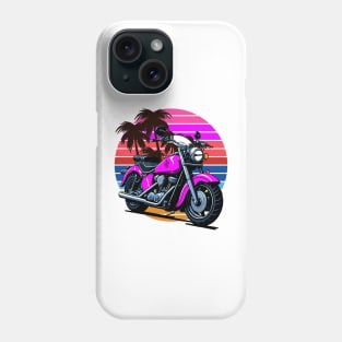 retro motorcycle Phone Case