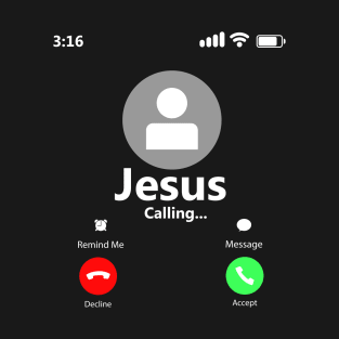 'Jesus Is Calling' Amazing Christians Cross T-Shirt