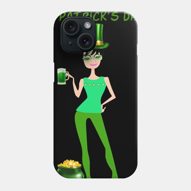 Happy St. Patrick's Day Phone Case by Lynndarakos