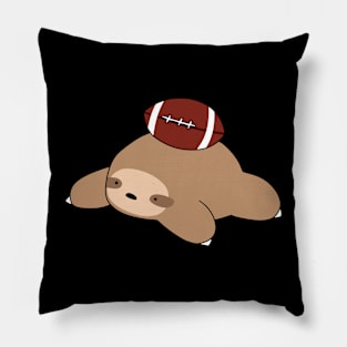 Sloth and Football Pillow