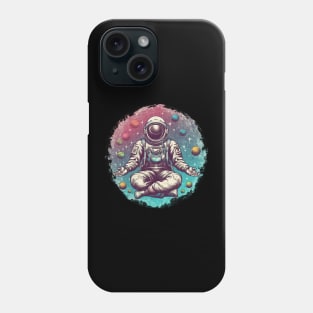 Meditating Astronaut - Galaxy Spaceman Astronomer Cosmos Phone Case