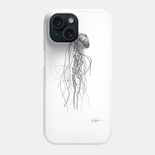 Jellyfish - Original Pen and Ink Artwork Phone Case