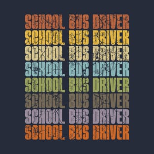 Retro School Bus Driver T-Shirt