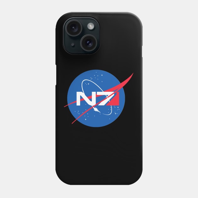 The NASA Mass Effect shirt (N7) Phone Case by TheWhiteTreeStore