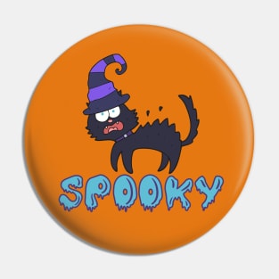 SPOOKY CAT Pin