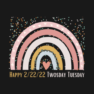 Happy 2/22/22 Twosday Tuesday February 22nd 2022 School T-Shirt