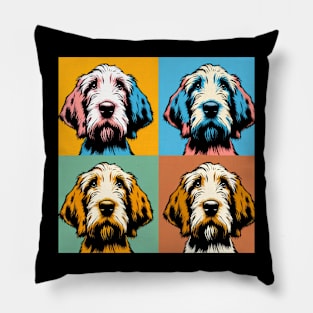 Pop Retro Spinone Italiano Art - Cute Puppy Pillow