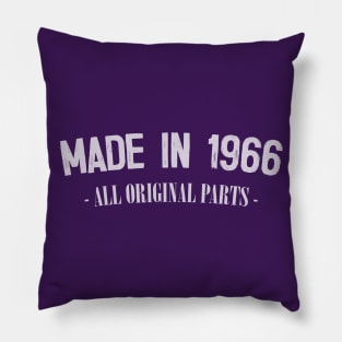 Made In 1966 - Original Birthday Gift Pillow