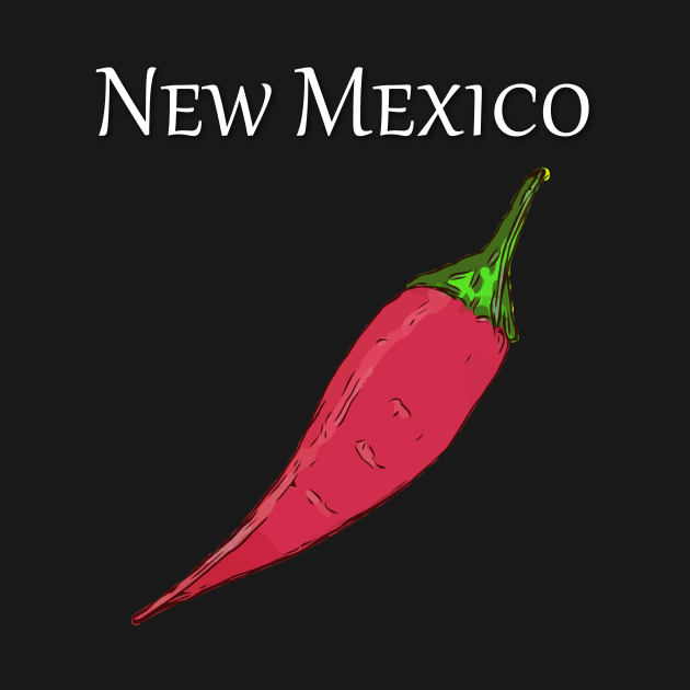 Red hot pepper as you would see in New Mexico by WelshDesigns