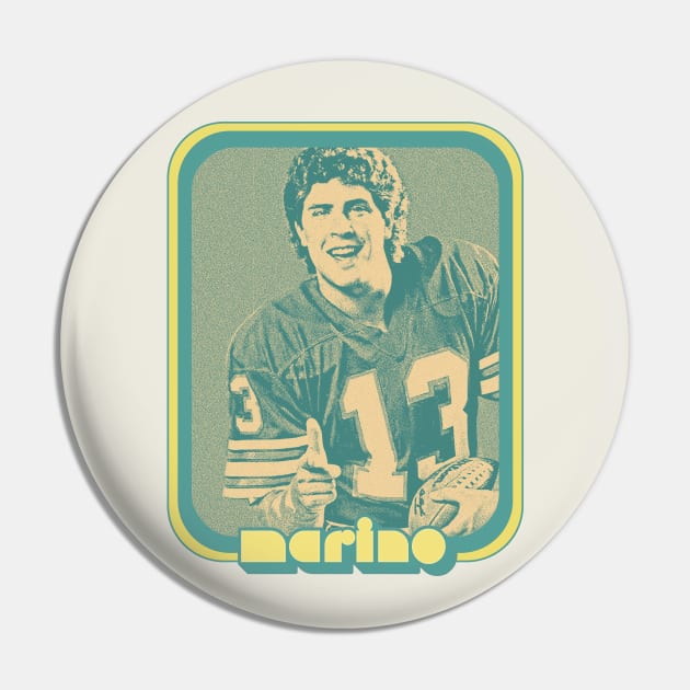 Dan Marino / Retro 80s Football Fan Design Pin by DankFutura