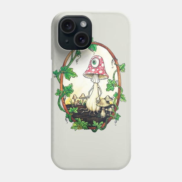 Mushroom Man Phone Case by GnarlyBones