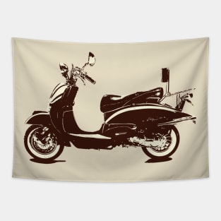 Retro Vintage Scooter Tapestry