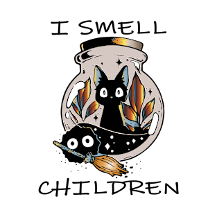 i smell children funny halloween cat magic potion T-Shirt