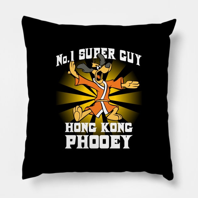 No 1 Super Guy Hong Kong Phooey Pillow by joeysartworld