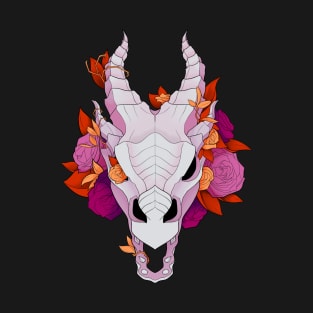 Overgrown Dragon Skull - Lesbian T-Shirt