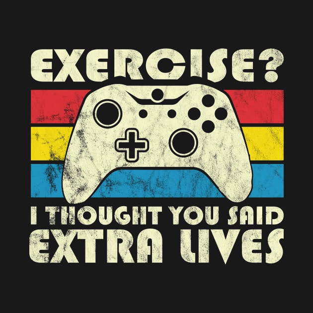 Exercise? I Thought You Said Extra Lives, Video Game by hibahouari1@outlook.com