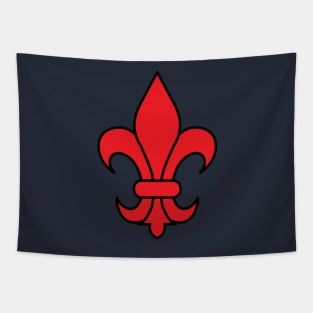 fleur de lis (red) Tapestry