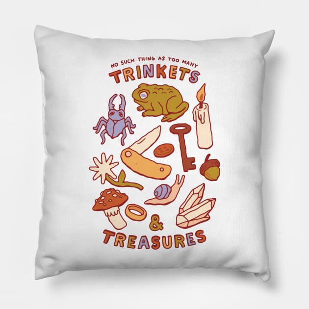 Trinkets & Treasures Pillow by obinsun