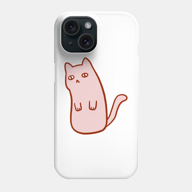 Silly Pink Meow by Sunnie Meowtlu Phone Case by SunnieDu