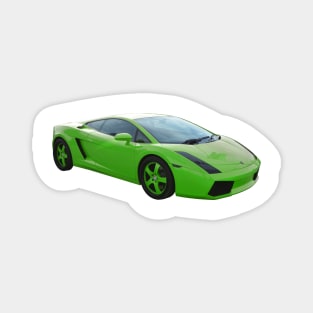 Lamborghini - Lime Green - Exotic Cars Magnet