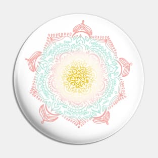 Desert Sunrise Mandala Pin