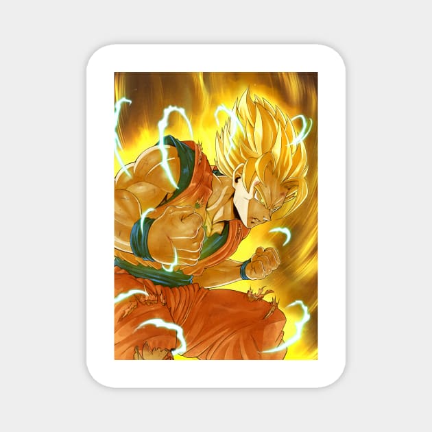 goku ssj2 Magnet by Charlie-ER