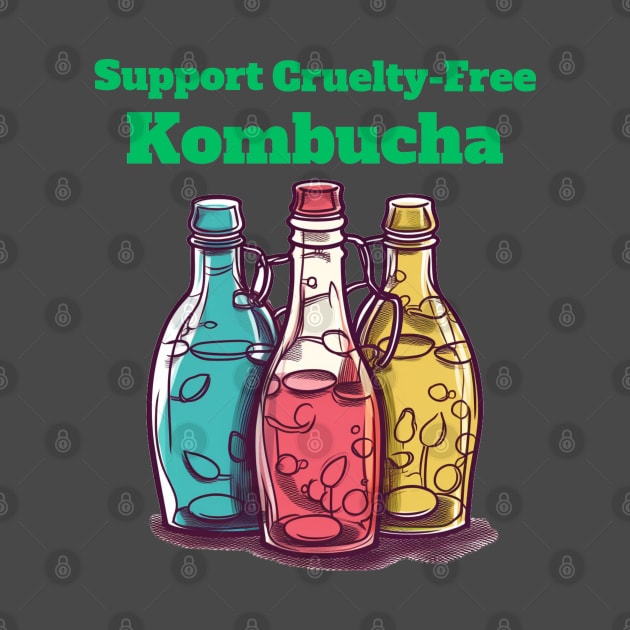 Colorful Bottles, Support Cruelty-Free Kombucha by FrenArt