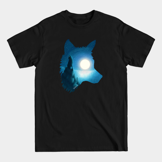 Disover Midnight Wolf - Wolf - T-Shirt