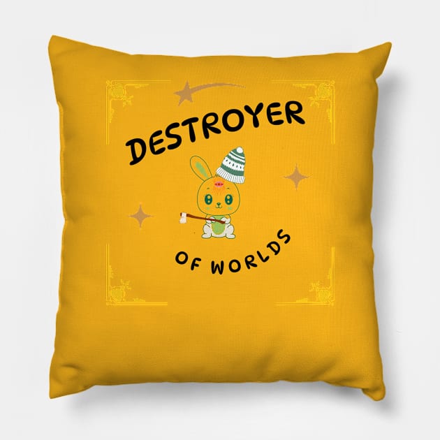 Destroyer of Worlds Pillow by Farm Road Mercantile 