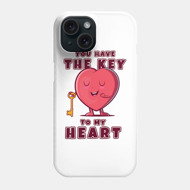 You have the key to my heart Phone Case by Messy Nessie