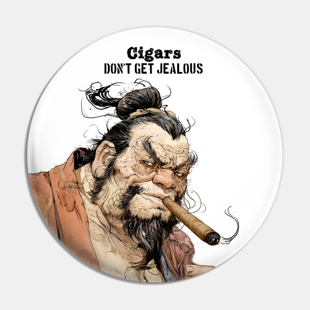 Puff Sumo: "Cigars Don't Get Jealous" on a light (Knocked Out) background Pin by Puff Sumo