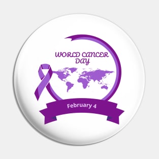 World Cancer Day Pin