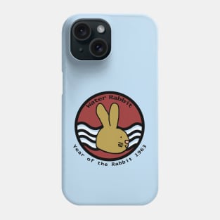 Water Bunny Rabbit Year of the Rabbit 1963 Phone Case
