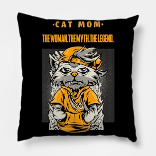 Cat Mom The Women The Myth The Legend Pillow