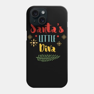 santa s little diva Phone Case