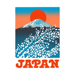 Japan Mt. Fuji Cherry Blossom Sun T-Shirt