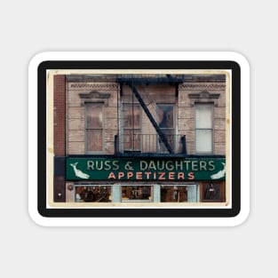 Russ & Daughters Appetizers in the Lower East Side - Kodachrome Postcard Magnet