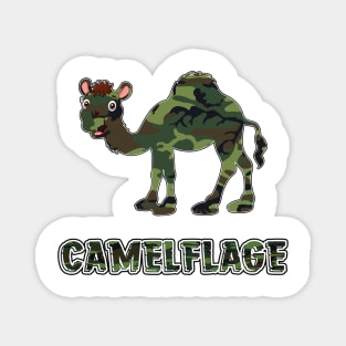 Camelflage funny merch for camels lovers, army lovers, camouflage lovers Magnet