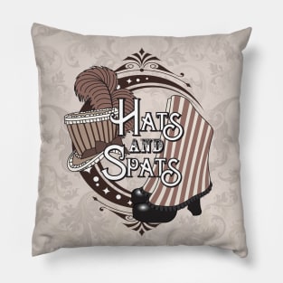 Hats and Spats Damask Pillow