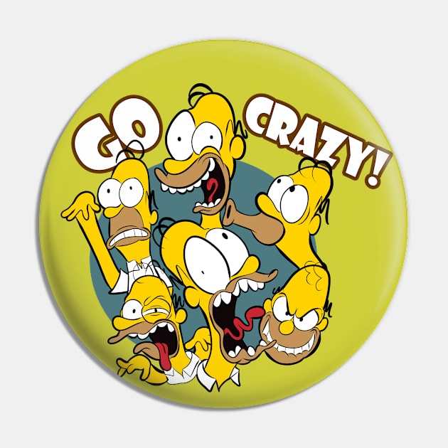 Go Crazy! (die-cut sticker) Pin by D.J. Berry