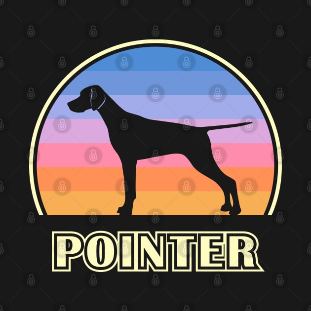 Pointer Vintage Sunset Dog by millersye