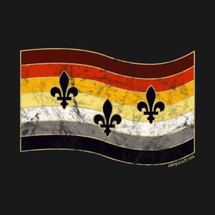 GrrrrNOLA (New Orleans City Bear Pride Flag) T-Shirt