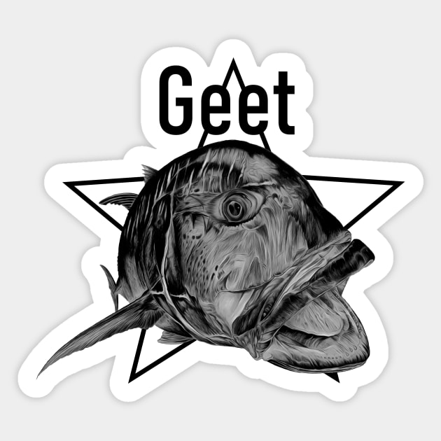 Womens GEET Performance Shirt, Giant Trevally