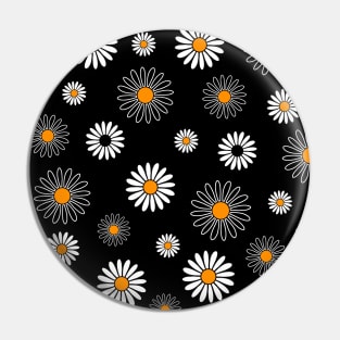 Daisy Floral Pattern Pin