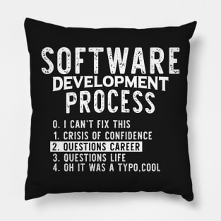 Software Development Process - Programming Jokes Pillow