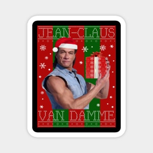 Jean Claus Van Damme Christmas Knit Magnet