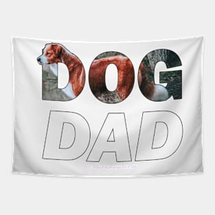 Dad dad - collie oil painting word art Tapestry