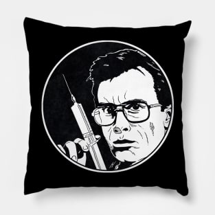 RE-ANIMATOR (Black and White Circle) Pillow