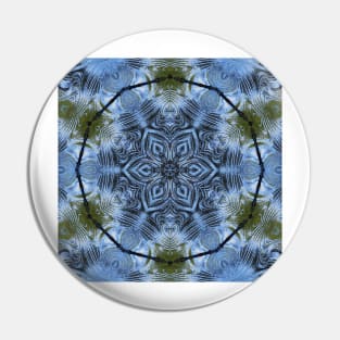 HEXAGONAL DESİGN IN SHADES OF SKY BLUE. A textured floral fantasy pattern and design Pin